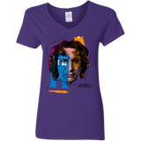 T-Shirts Purple / S Doctor Warwhol 8 Women's V-Neck T-Shirt