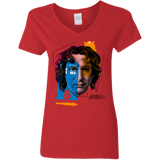 T-Shirts Red / S Doctor Warwhol 8 Women's V-Neck T-Shirt