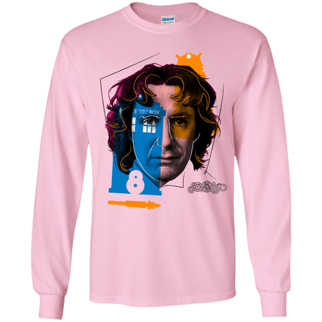 T-Shirts Light Pink / YS Doctor Warwhol 8 Youth Long Sleeve T-Shirt