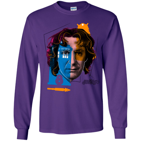 T-Shirts Purple / YS Doctor Warwhol 8 Youth Long Sleeve T-Shirt