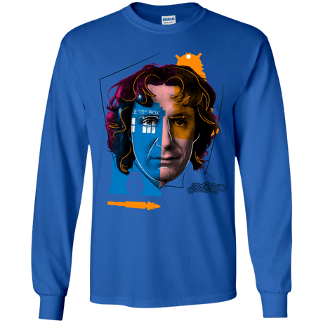 T-Shirts Royal / YS Doctor Warwhol 8 Youth Long Sleeve T-Shirt