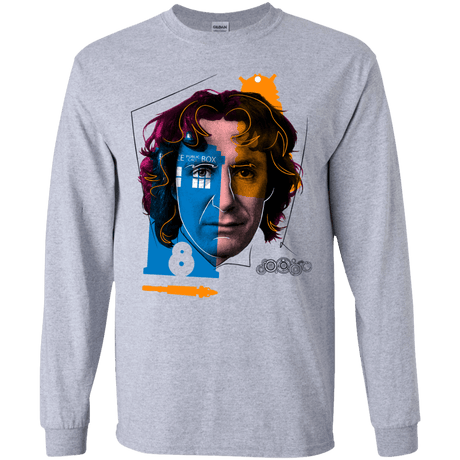 T-Shirts Sport Grey / YS Doctor Warwhol 8 Youth Long Sleeve T-Shirt