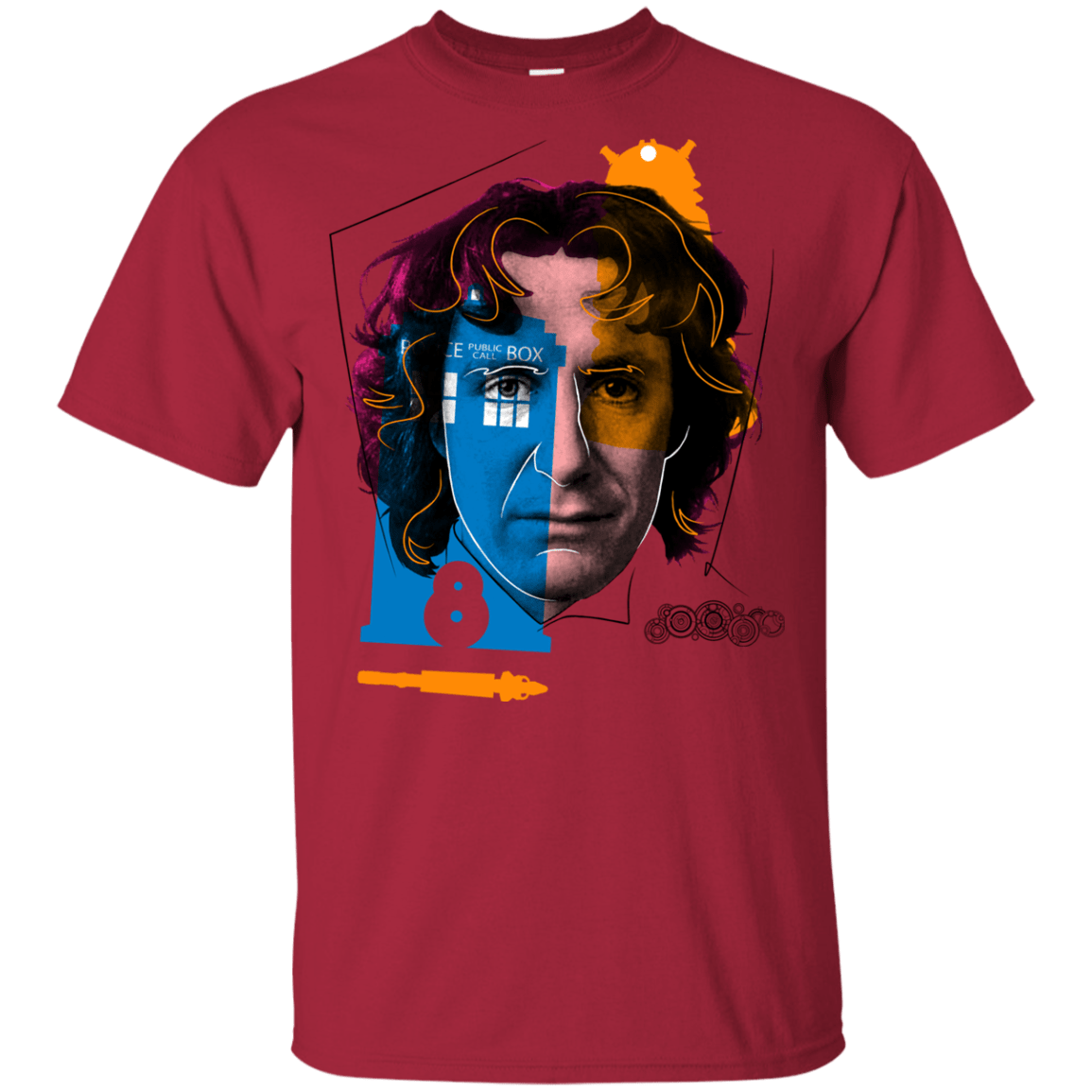 T-Shirts Cardinal / YXS Doctor Warwhol 8 Youth T-Shirt