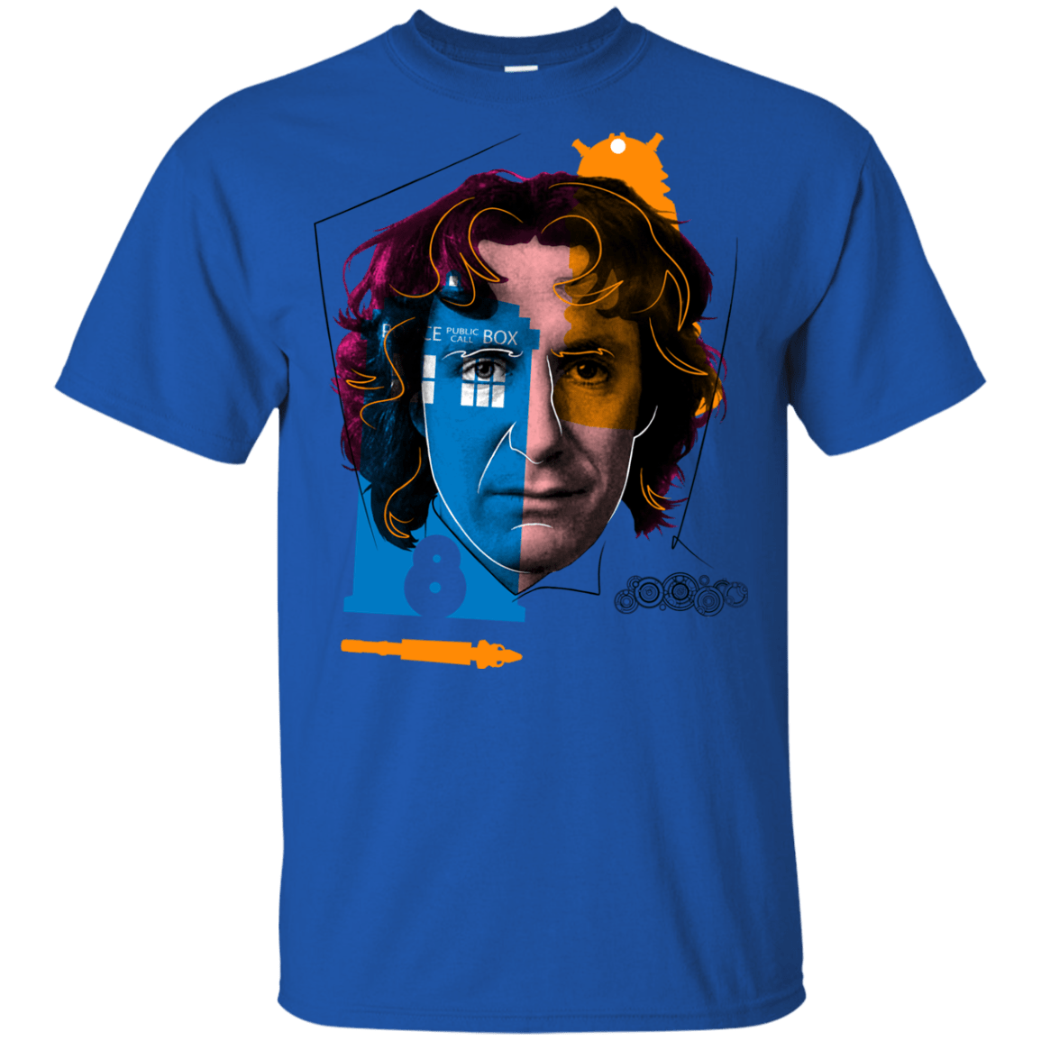 T-Shirts Royal / YXS Doctor Warwhol 8 Youth T-Shirt