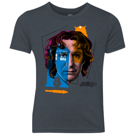 T-Shirts Vintage Navy / YXS Doctor Warwhol 8 Youth Triblend T-Shirt