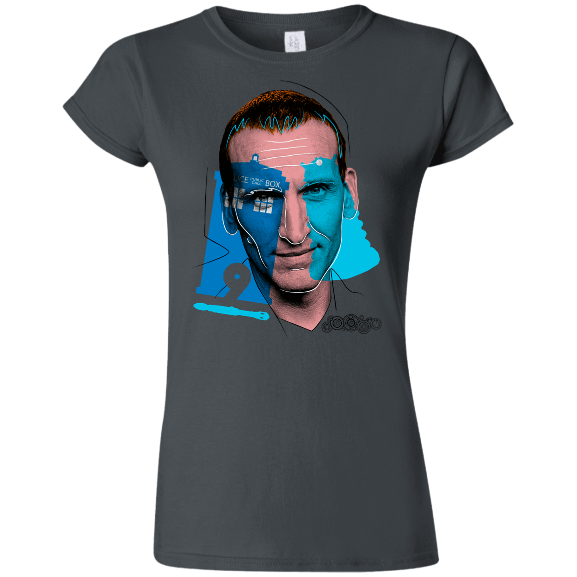 T-Shirts Charcoal / S Doctor Warwhol 9 Junior Slimmer-Fit T-Shirt