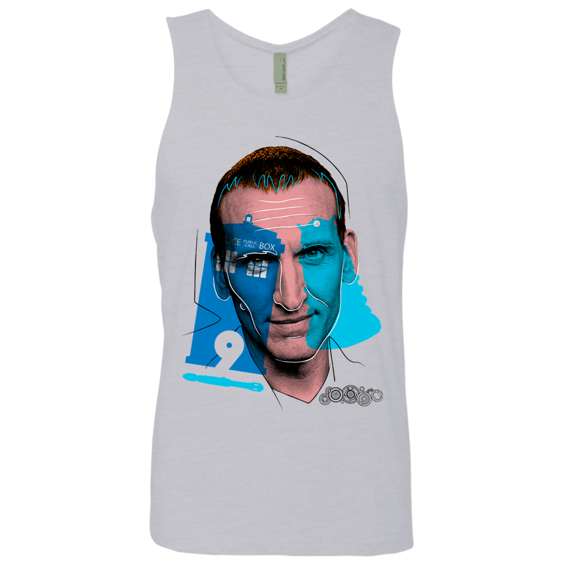 T-Shirts Heather Grey / S Doctor Warwhol 9 Men's Premium Tank Top