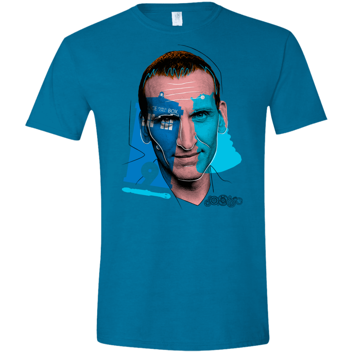 T-Shirts Antique Sapphire / S Doctor Warwhol 9 Men's Semi-Fitted Softstyle