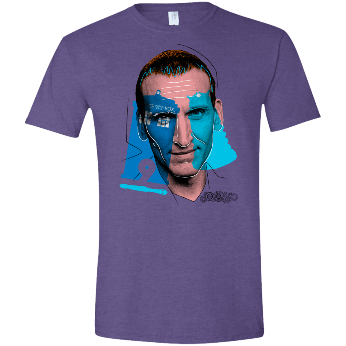 T-Shirts Heather Purple / S Doctor Warwhol 9 Men's Semi-Fitted Softstyle