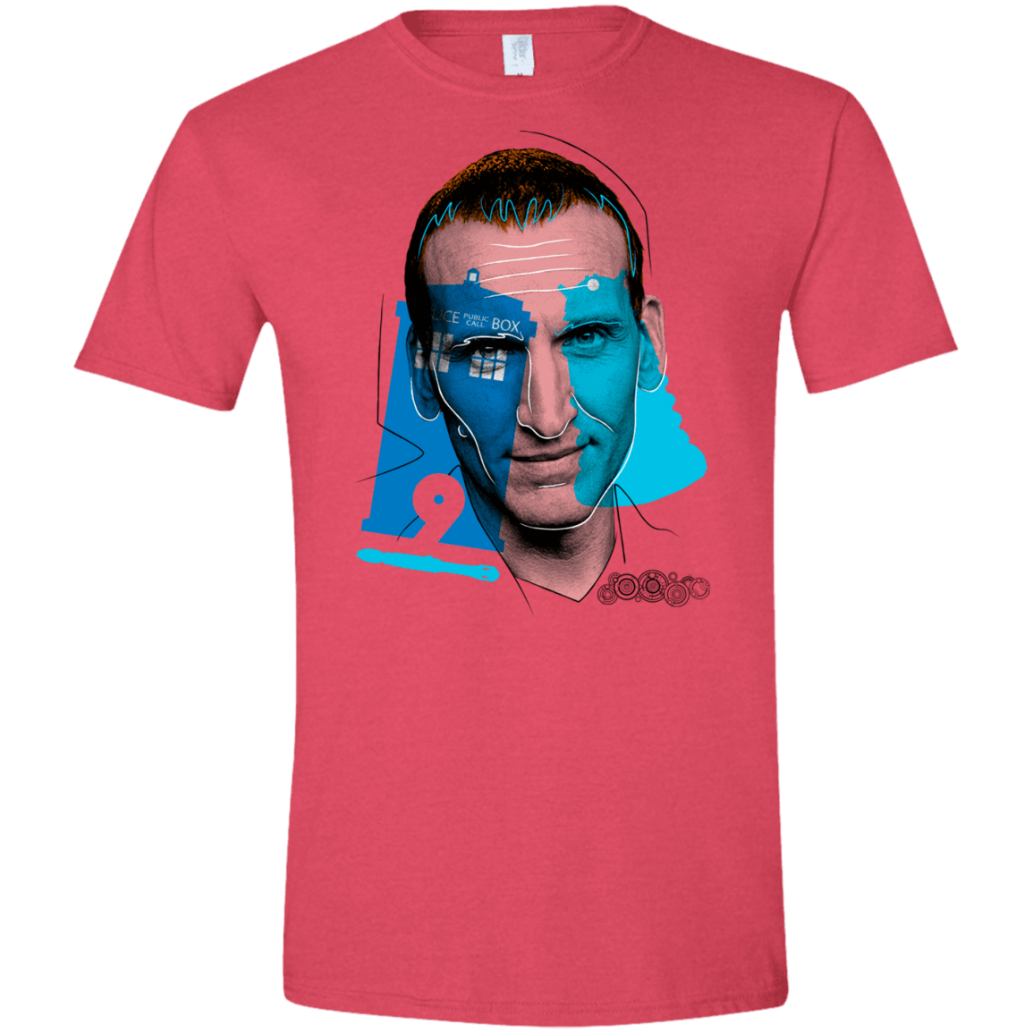 T-Shirts Heather Red / S Doctor Warwhol 9 Men's Semi-Fitted Softstyle