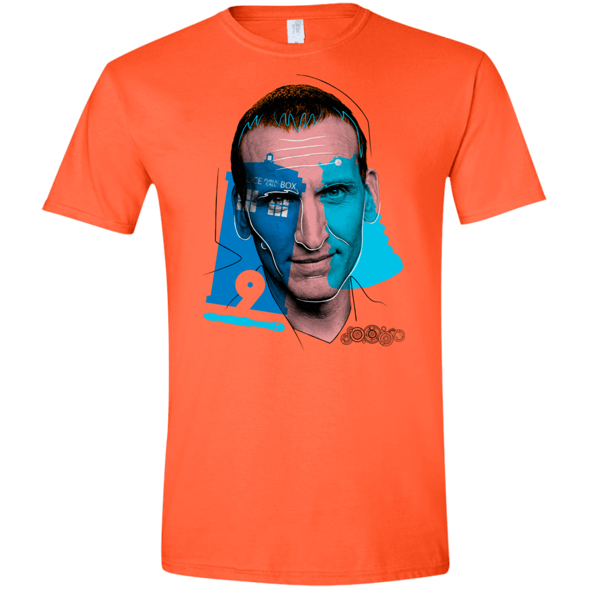 T-Shirts Orange / S Doctor Warwhol 9 Men's Semi-Fitted Softstyle