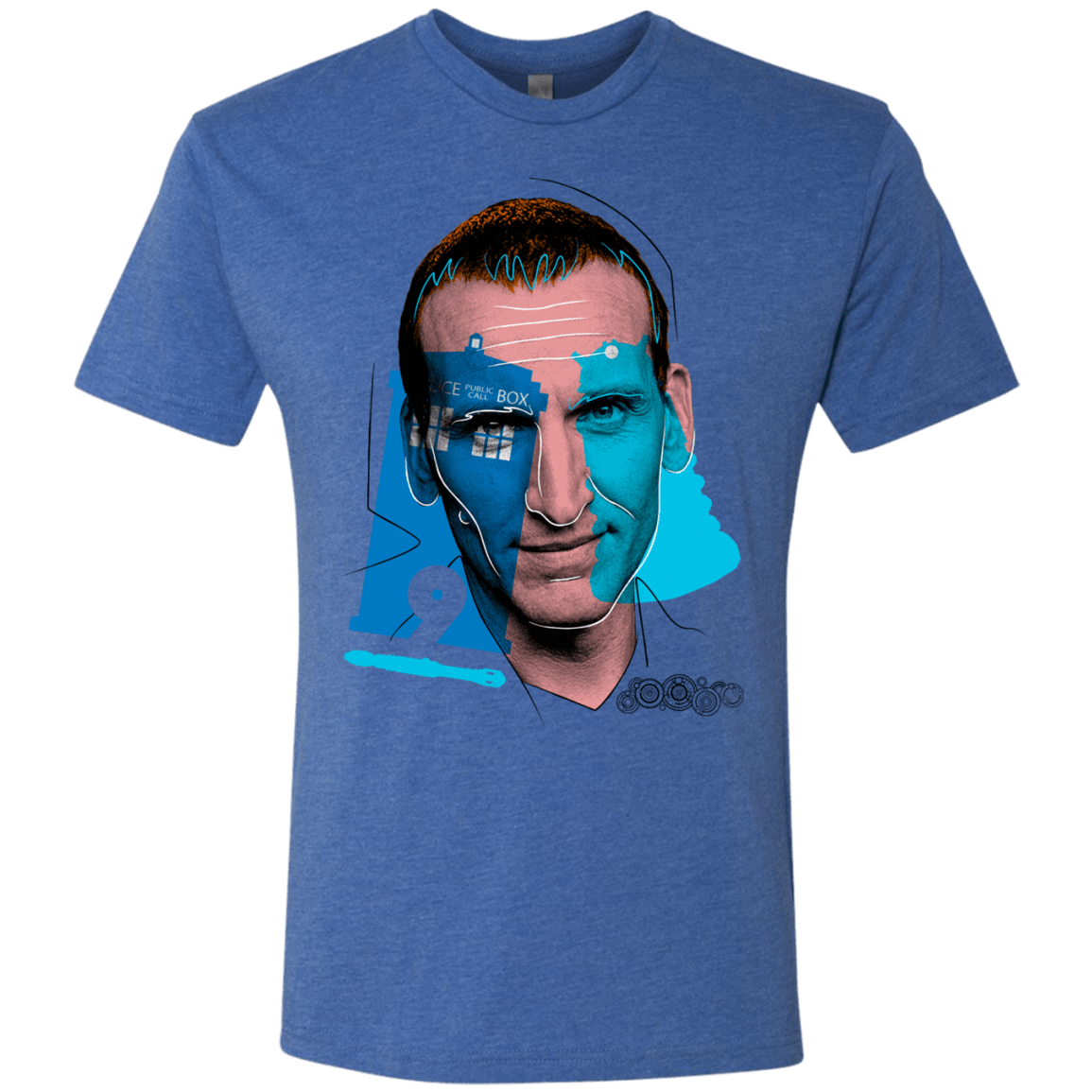 T-Shirts Vintage Royal / S Doctor Warwhol 9 Men's Triblend T-Shirt