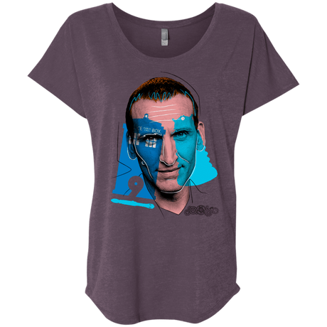 T-Shirts Vintage Purple / X-Small Doctor Warwhol 9 Triblend Dolman Sleeve