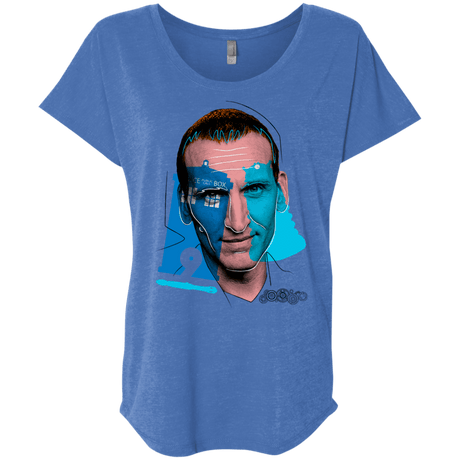 T-Shirts Vintage Royal / X-Small Doctor Warwhol 9 Triblend Dolman Sleeve