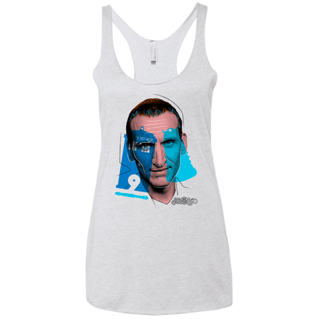 T-Shirts Heather White / X-Small Doctor Warwhol 9 Women's Triblend Racerback Tank