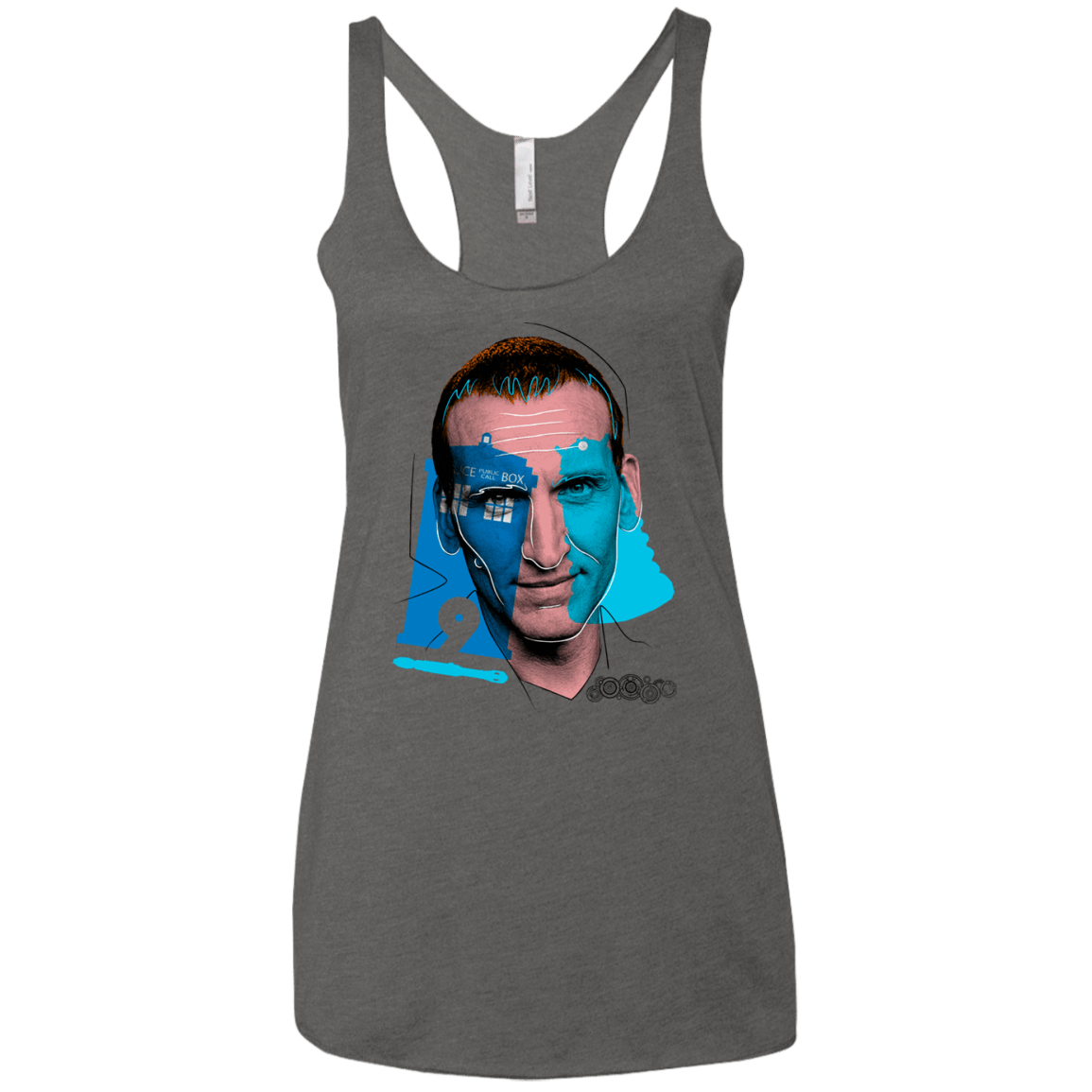 T-Shirts Premium Heather / X-Small Doctor Warwhol 9 Women's Triblend Racerback Tank