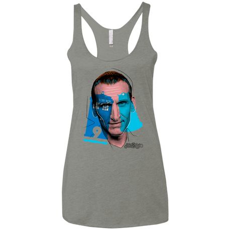 T-Shirts Venetian Grey / X-Small Doctor Warwhol 9 Women's Triblend Racerback Tank