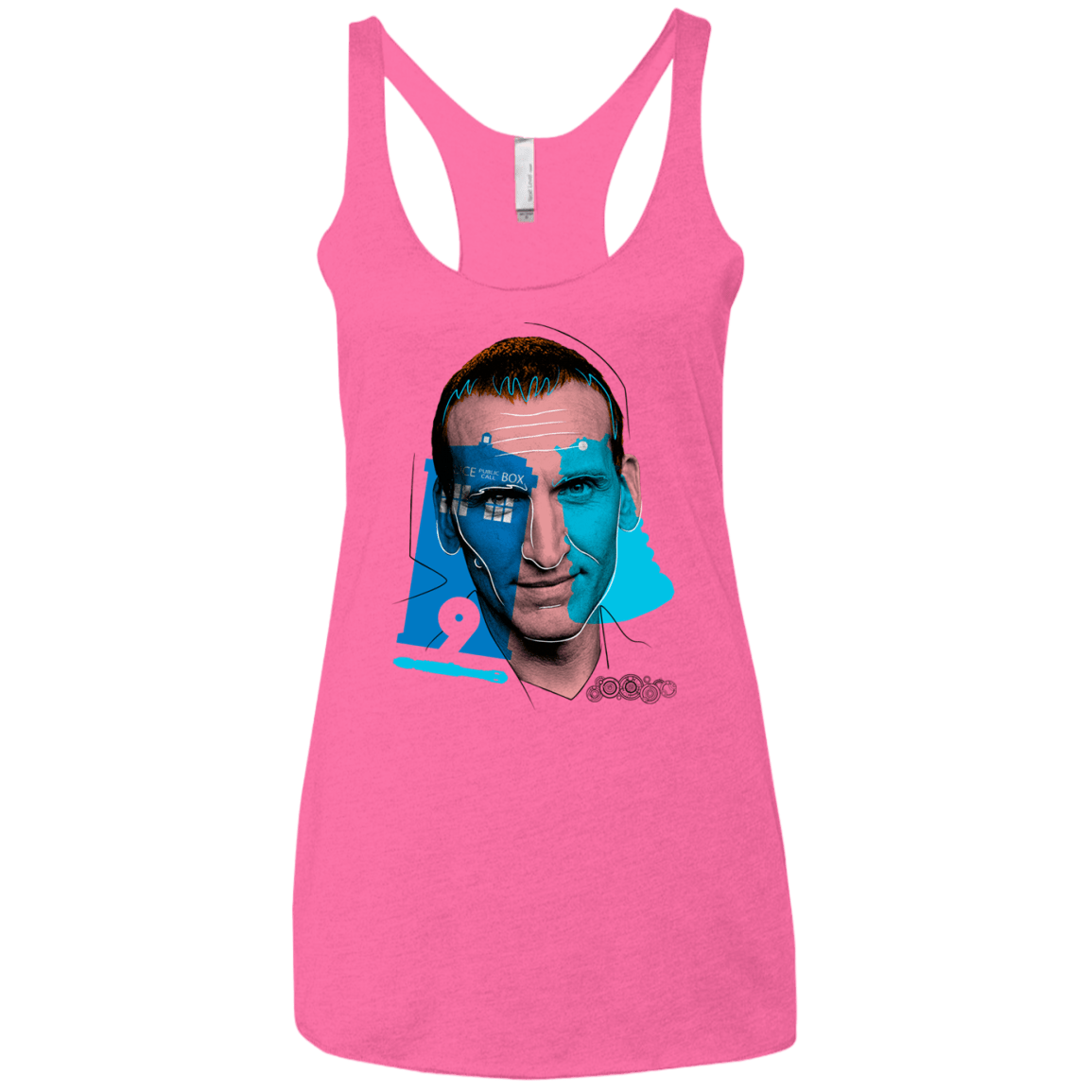 T-Shirts Vintage Pink / X-Small Doctor Warwhol 9 Women's Triblend Racerback Tank