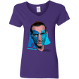 T-Shirts Purple / S Doctor Warwhol 9 Women's V-Neck T-Shirt