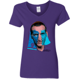 T-Shirts Purple / S Doctor Warwhol 9 Women's V-Neck T-Shirt