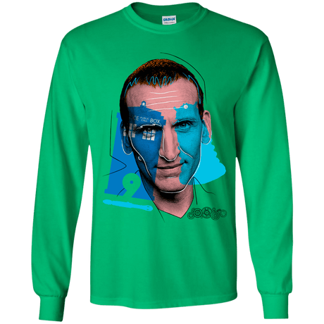 T-Shirts Irish Green / YS Doctor Warwhol 9 Youth Long Sleeve T-Shirt