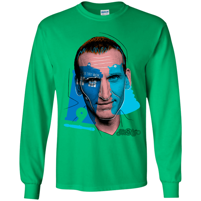 T-Shirts Irish Green / YS Doctor Warwhol 9 Youth Long Sleeve T-Shirt