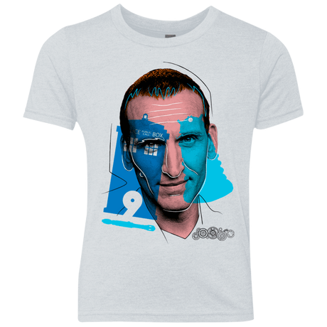 T-Shirts Heather White / YXS Doctor Warwhol 9 Youth Triblend T-Shirt