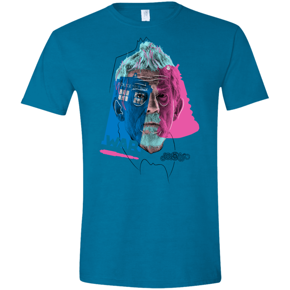 T-Shirts Antique Sapphire / S Doctor Warwhol War Men's Semi-Fitted Softstyle