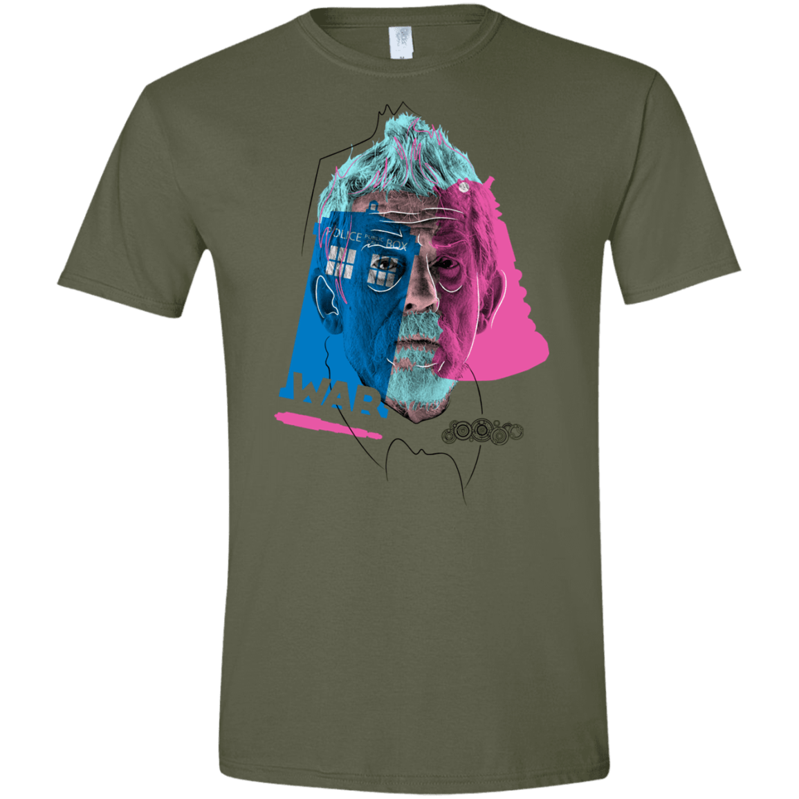 T-Shirts Military Green / S Doctor Warwhol War Men's Semi-Fitted Softstyle