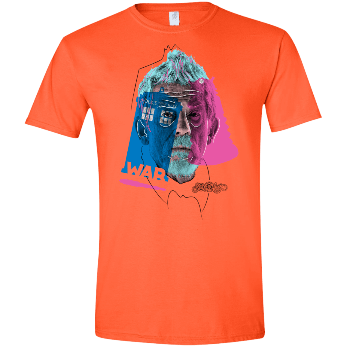 T-Shirts Orange / S Doctor Warwhol War Men's Semi-Fitted Softstyle