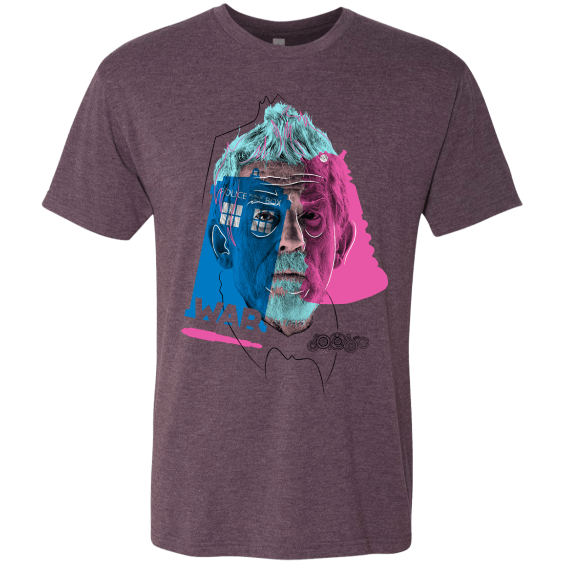 T-Shirts Vintage Purple / S Doctor Warwhol War Men's Triblend T-Shirt