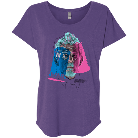 T-Shirts Purple Rush / X-Small Doctor Warwhol War Triblend Dolman Sleeve