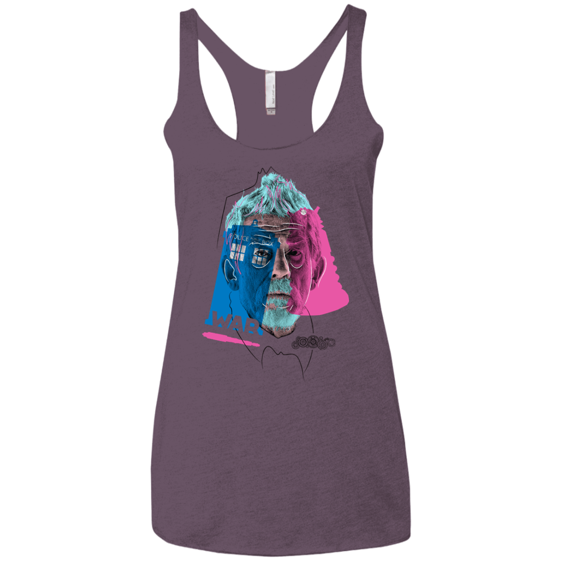 T-Shirts Vintage Purple / X-Small Doctor Warwhol War Women's Triblend Racerback Tank
