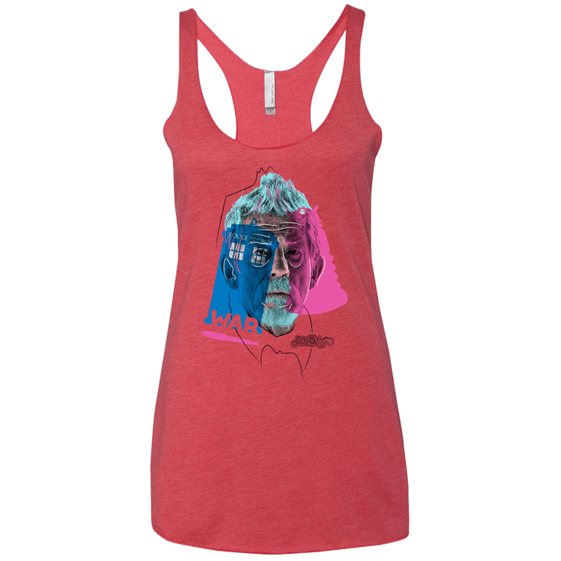T-Shirts Vintage Red / X-Small Doctor Warwhol War Women's Triblend Racerback Tank