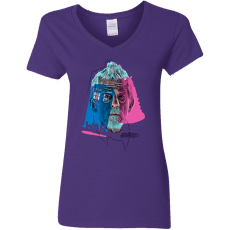 T-Shirts Purple / S Doctor Warwhol War Women's V-Neck T-Shirt