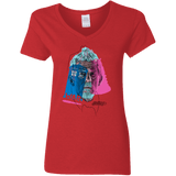 T-Shirts Red / S Doctor Warwhol War Women's V-Neck T-Shirt