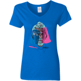 T-Shirts Royal / S Doctor Warwhol War Women's V-Neck T-Shirt