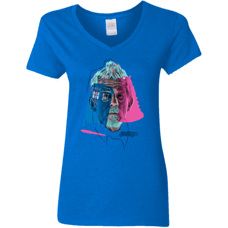 T-Shirts Royal / S Doctor Warwhol War Women's V-Neck T-Shirt