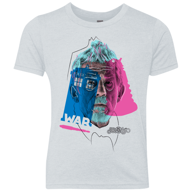T-Shirts Heather White / YXS Doctor Warwhol War Youth Triblend T-Shirt