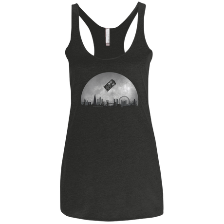 T-Shirts Vintage Black / X-Small Doctor Who Tardis Pillow Women's Triblend Racerback Tank