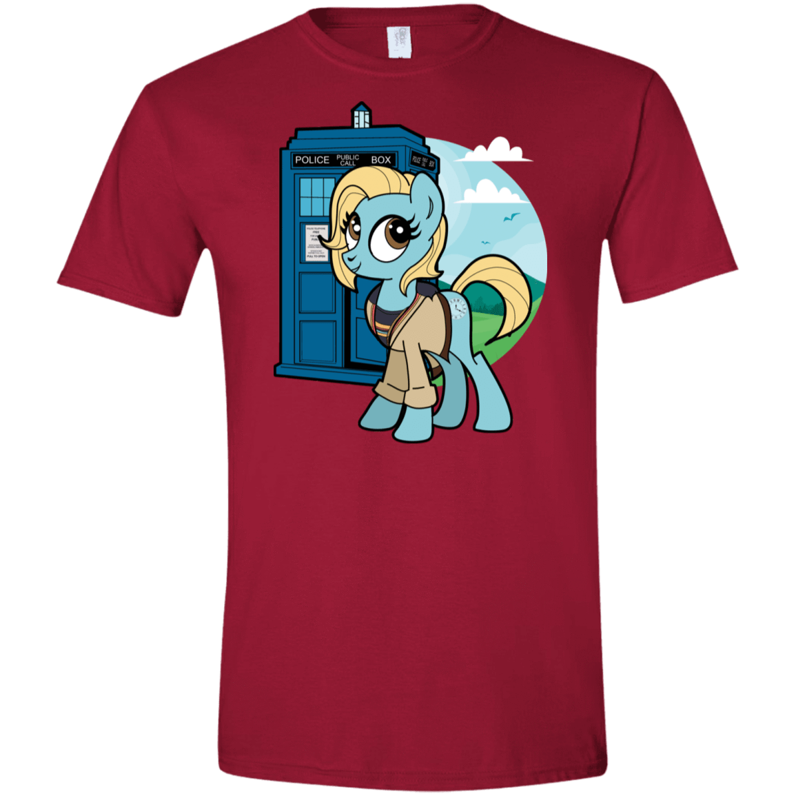 T-Shirts Cardinal Red / S Doctor Whooves 13 Men's Semi-Fitted Softstyle