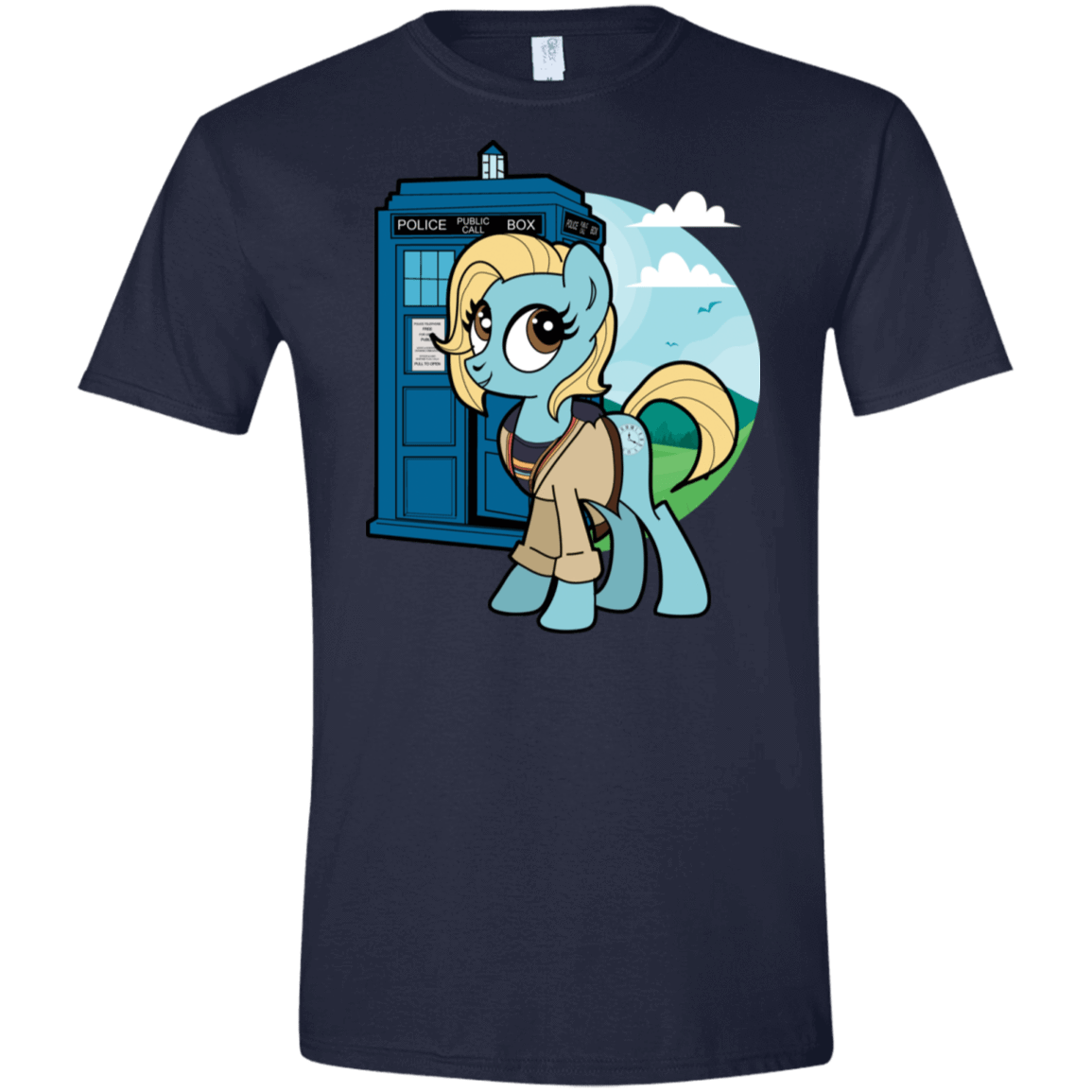 T-Shirts Navy / X-Small Doctor Whooves 13 Men's Semi-Fitted Softstyle