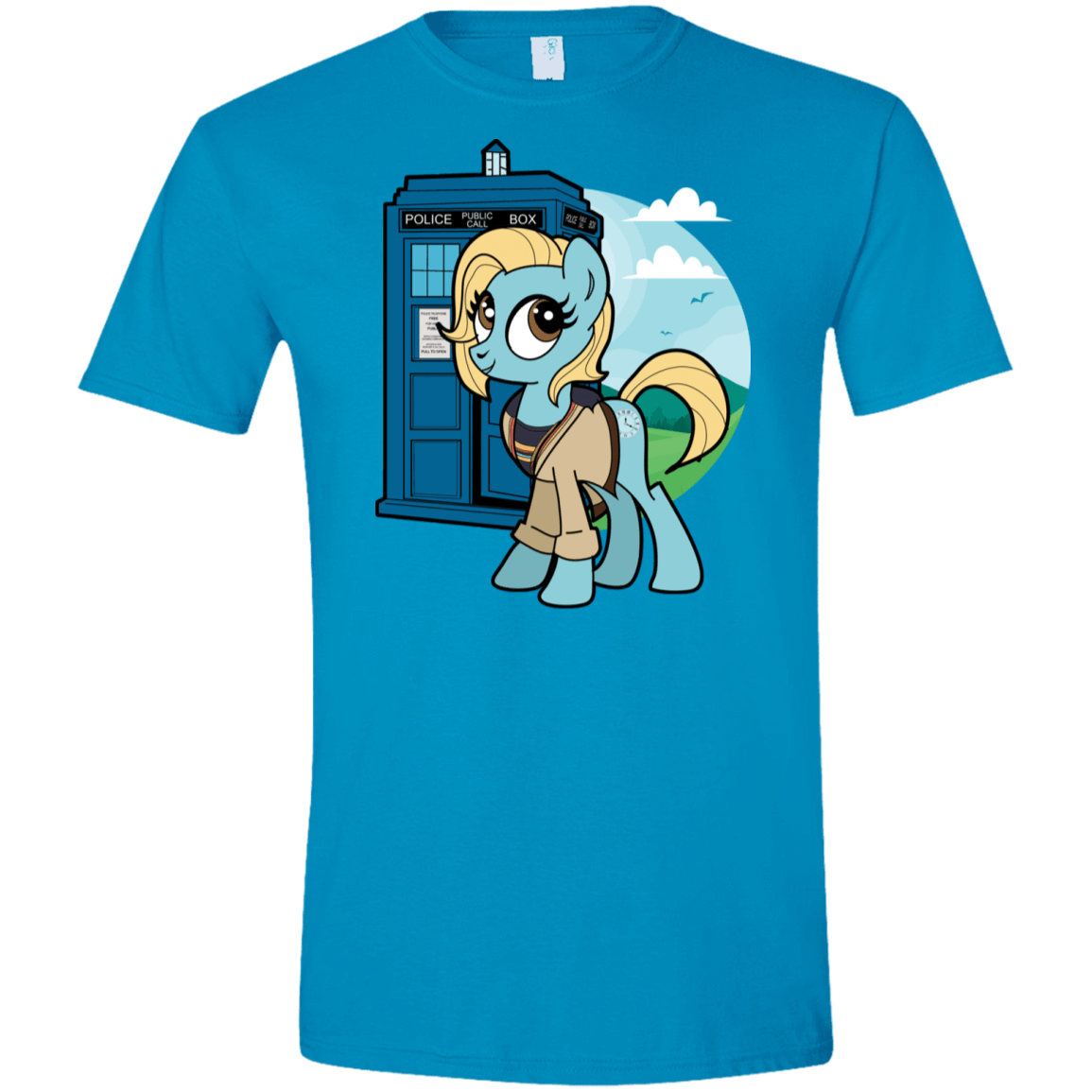 T-Shirts Sapphire / S Doctor Whooves 13 Men's Semi-Fitted Softstyle