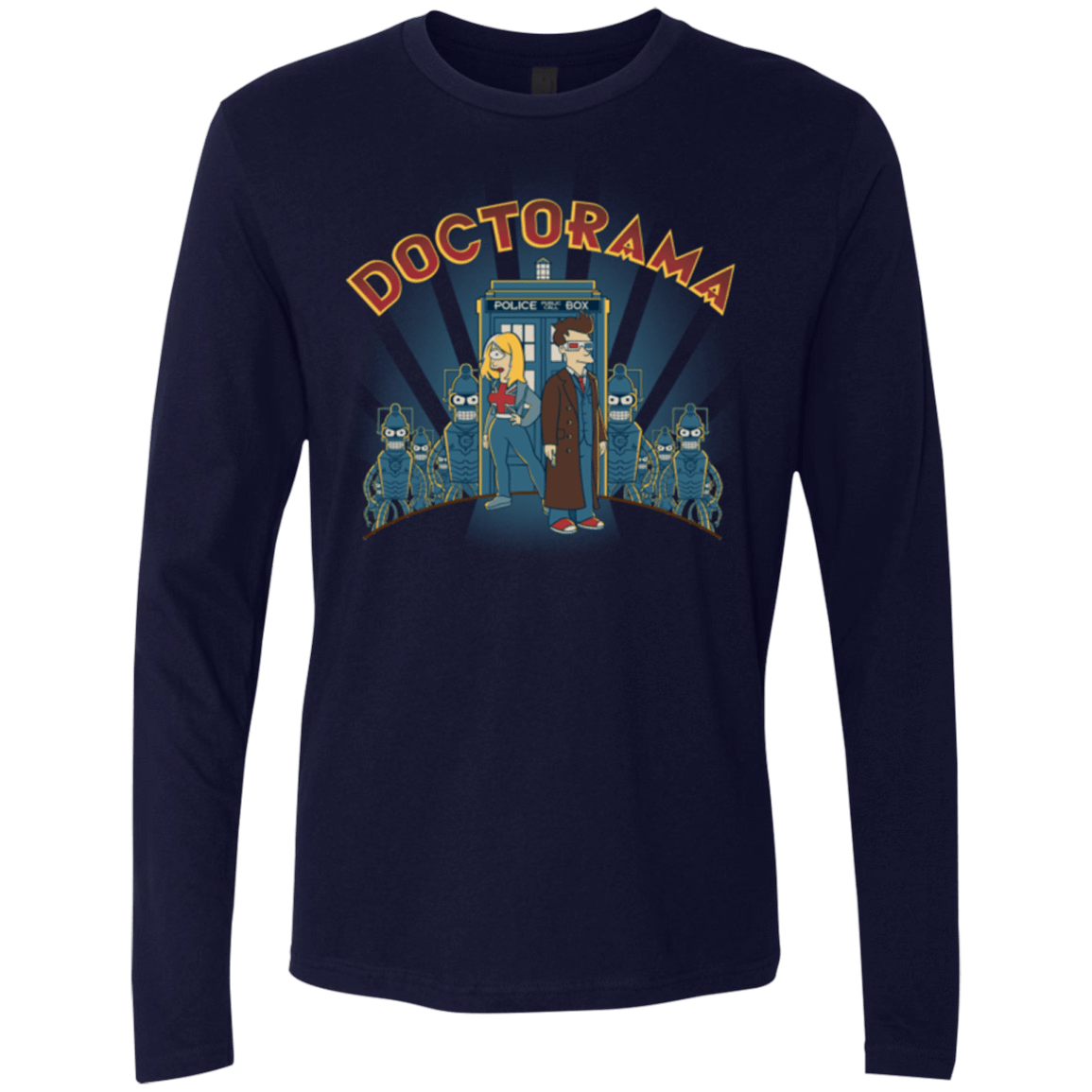 T-Shirts Midnight Navy / Small Doctorama (1) Men's Premium Long Sleeve