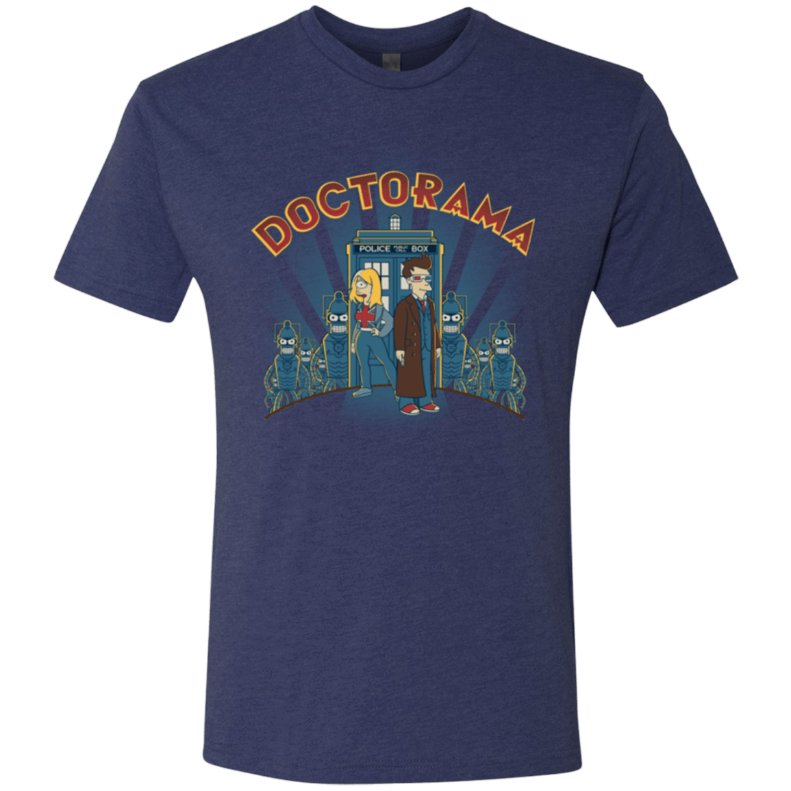 T-Shirts Vintage Navy / Small Doctorama (1) Men's Triblend T-Shirt