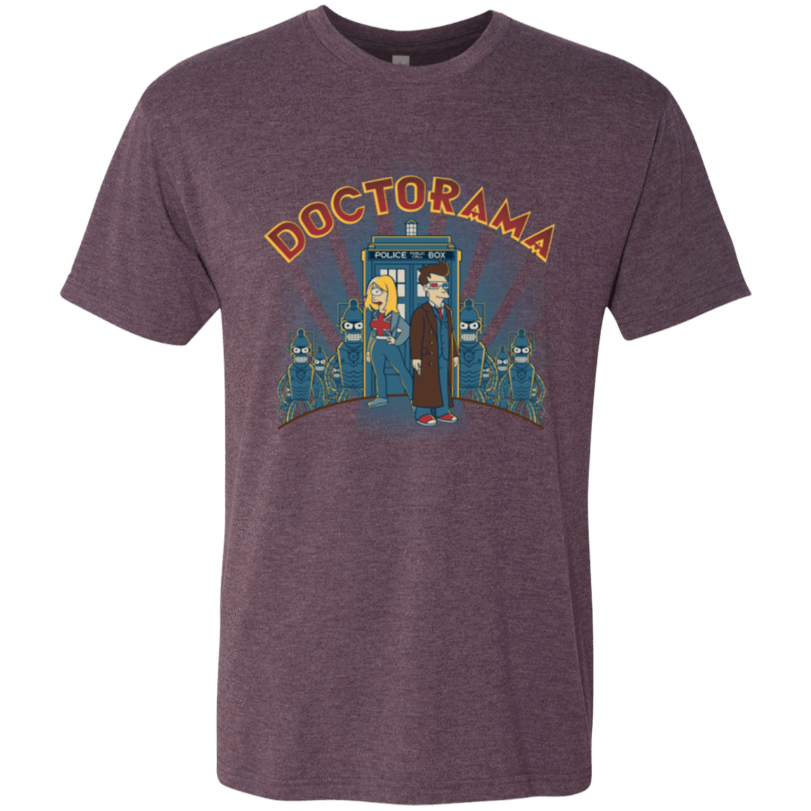 T-Shirts Vintage Purple / Small Doctorama (1) Men's Triblend T-Shirt