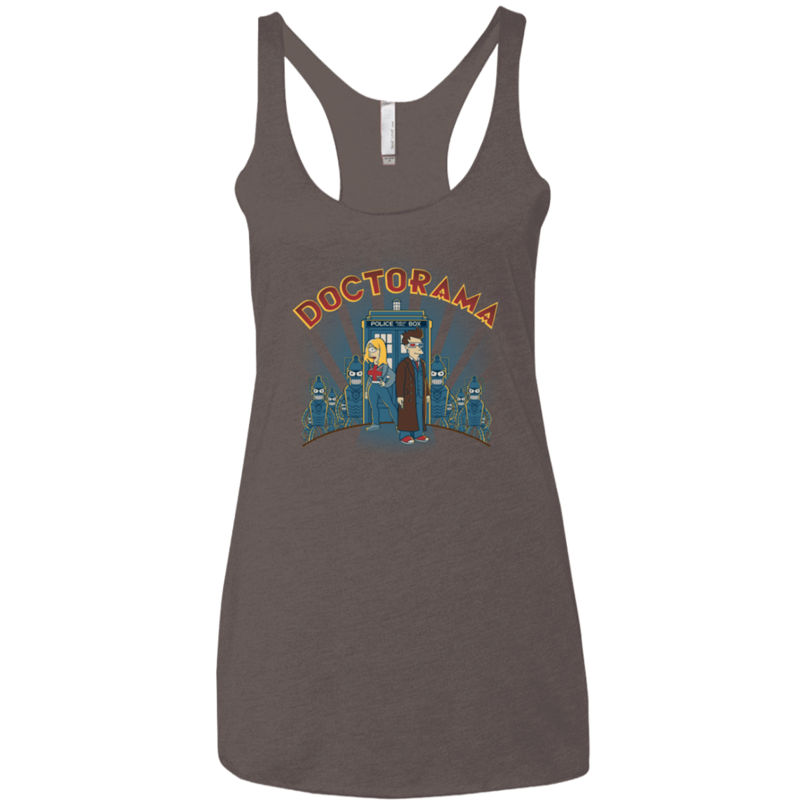 T-Shirts Macchiato / X-Small Doctorama (1) Women's Triblend Racerback Tank