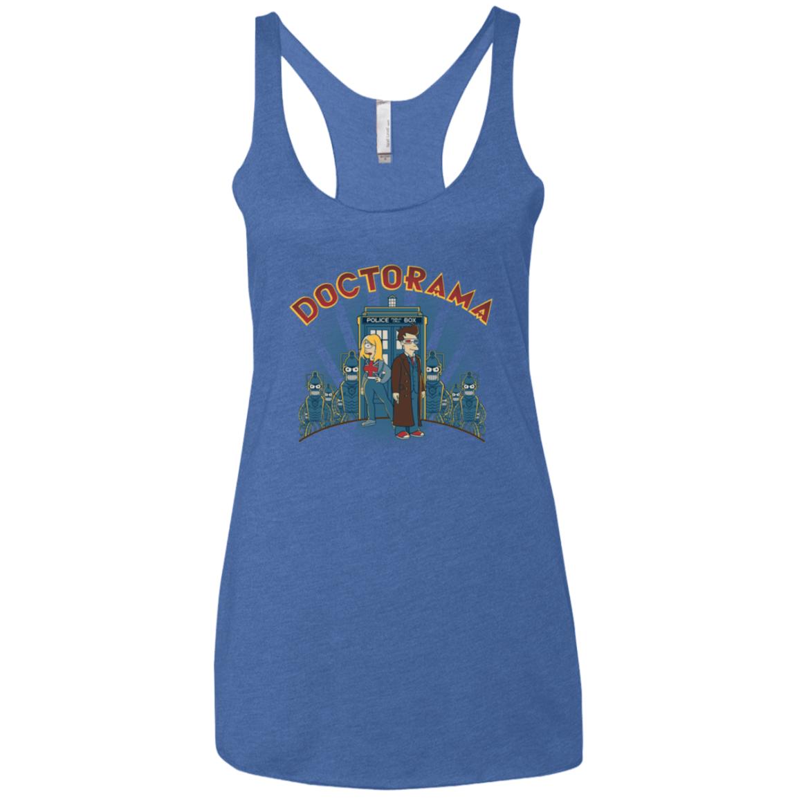 T-Shirts Vintage Royal / X-Small Doctorama (1) Women's Triblend Racerback Tank