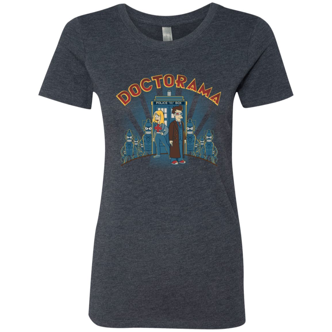 T-Shirts Vintage Navy / Small Doctorama (1) Women's Triblend T-Shirt