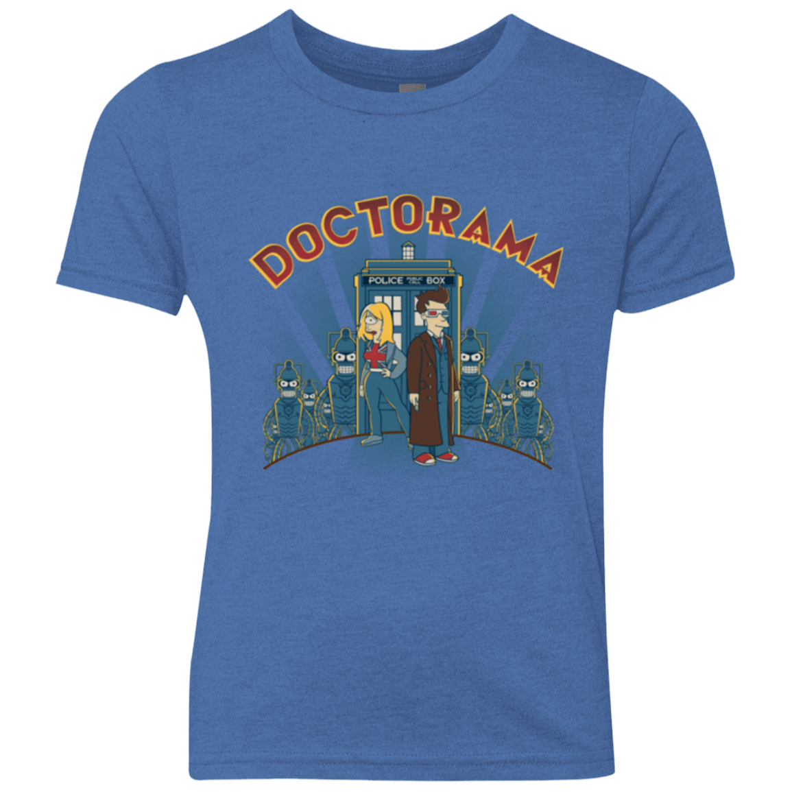T-Shirts Vintage Royal / YXS Doctorama (1) Youth Triblend T-Shirt